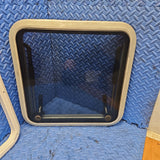 Bomar Marine Boat Hatch Window Glass Tinted Locking Handles 18 x 18 Hole 21 x 21 Overall