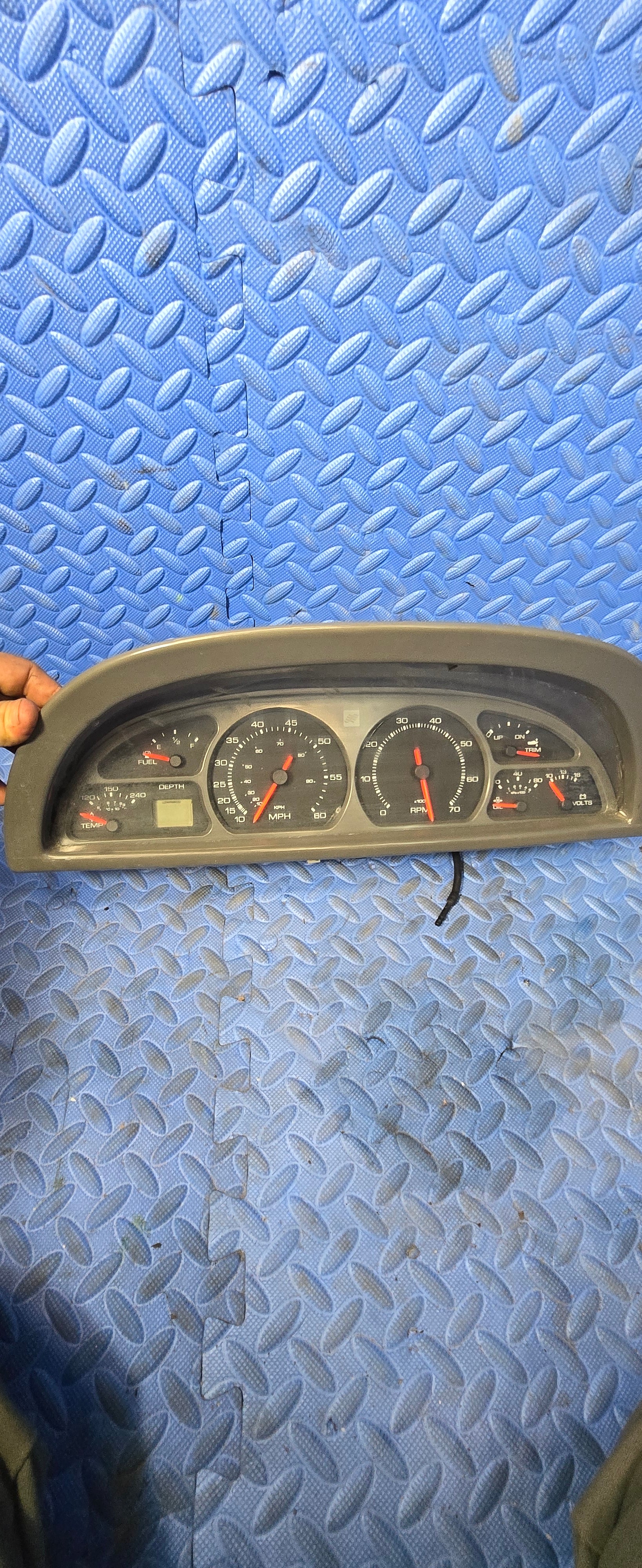 わほーページ Four Winns Dash Assembly Gauges Trim Depth Warning Lights VDO I/O