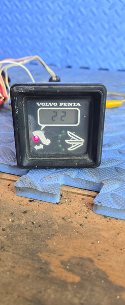 Volvo Penta AQ290 Square Trim Gauge 828731 290A DP-A DP-B SP-A Tested. Good Condition